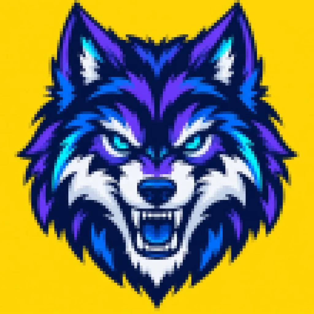 Lobo em ilustração — Original PNG